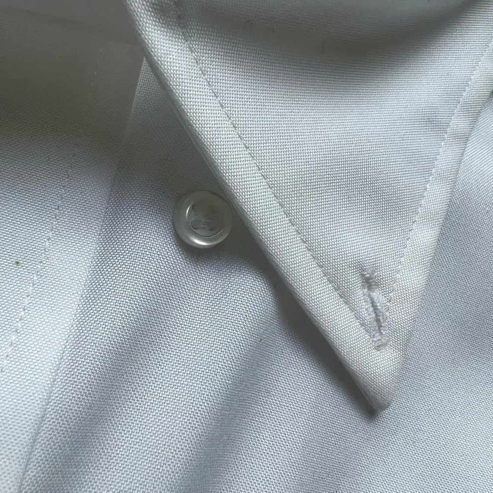 Berkeley Jensen wrinkle free mens dress shirt. White, size: XL. 17-17 1/2 36/37 - Picture 7 of 9